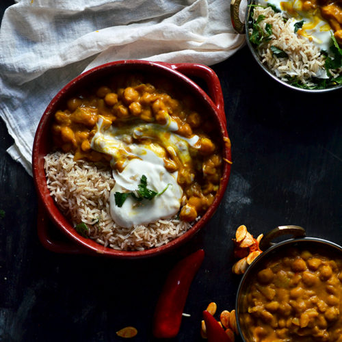 Roasted Pumpkin Chickpea Curry – The Hungry Herbivores